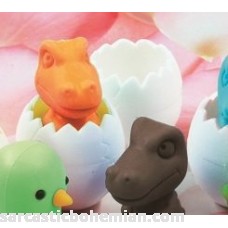 Little Monster in Egg Japanese Collectible Erasers. 2 Pack ORANGE B00S033T3E